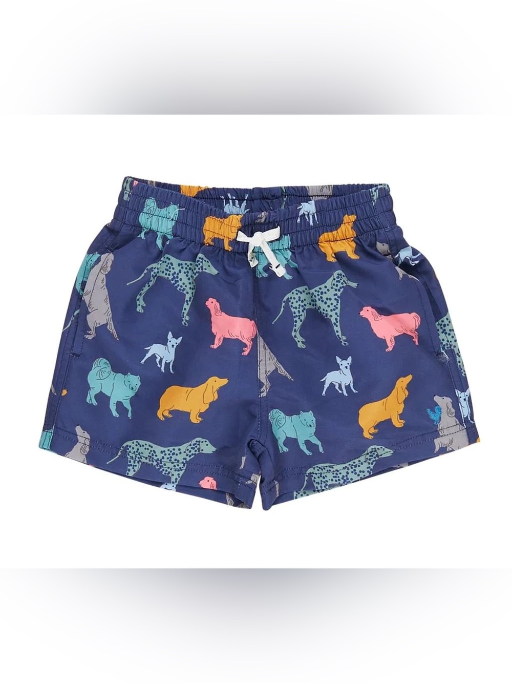Pink Chicken - Boy's Dogs Pull-on Swim Trunk 4T